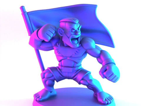 3D Printing The Notorious Conor McGregor MMA UFC Celtic Irish Cartoon toy 3D Model