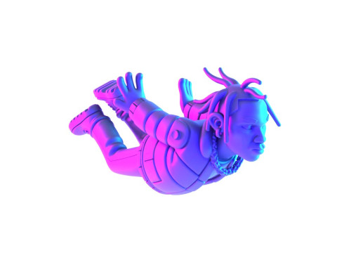 3D Printing Travis Scott Look Mom I Can Fly toy 3Dモデル
