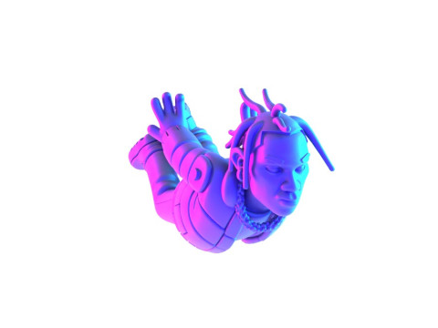 3D Printing Travis Scott Look Mom I Can Fly toy 3Dモデル