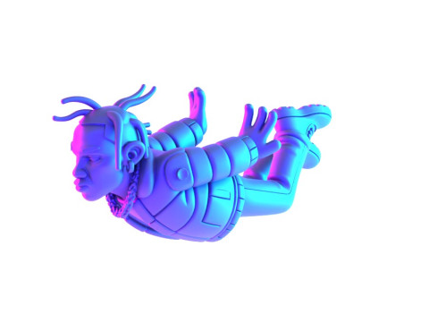 3D Printing Travis Scott Look Mom I Can Fly toy 3Dモデル