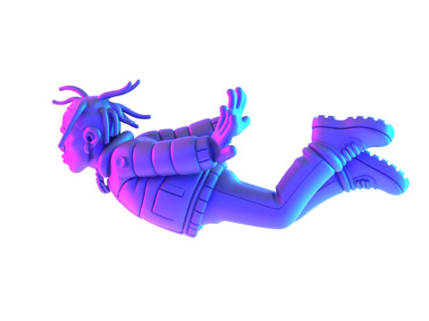 3D Printing Travis Scott Look Mom I Can Fly toy 3Dモデル