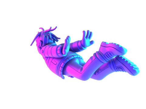 3D Printing Travis Scott Look Mom I Can Fly toy 3Dモデル