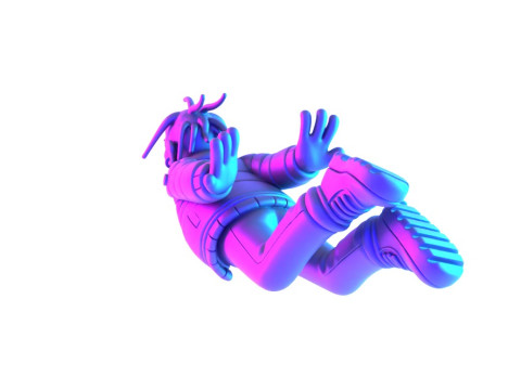 3D Printing Travis Scott Look Mom I Can Fly toy 3Dモデル