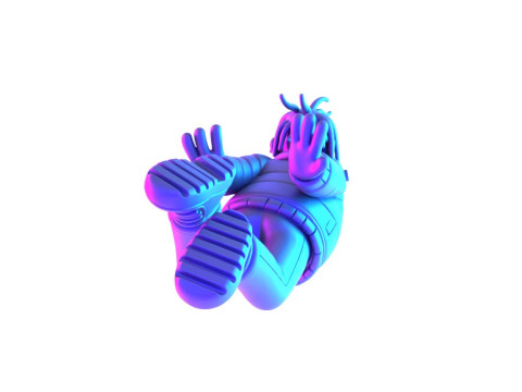 3D Printing Travis Scott Look Mom I Can Fly toy 3Dモデル