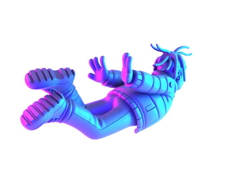 3D Printing Travis Scott Look Mom I Can Fly toy 3Dモデル