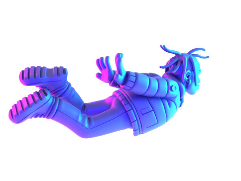 3D Printing Travis Scott Look Mom I Can Fly toy 3Dモデル