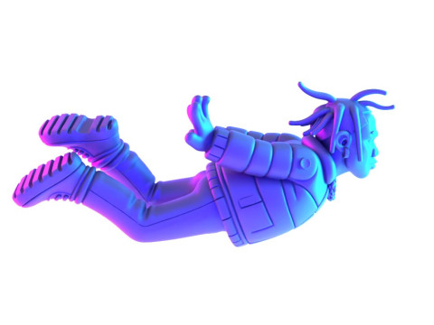 3D Printing Travis Scott Look Mom I Can Fly toy 3Dモデル