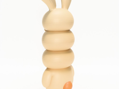 3D Printing Bunny Kaws Style toy Model 3D