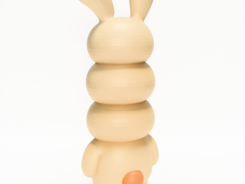 3D Printing Bunny Kaws Style toy Model 3D