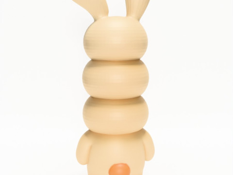 3D Printing Bunny Kaws Style toy Model 3D