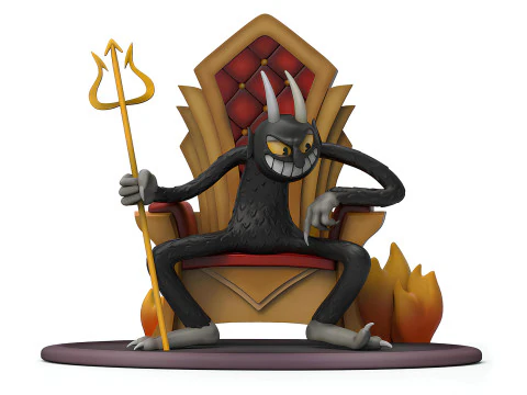 3D-printduivel van Cup Head-speelgoed 3D Model