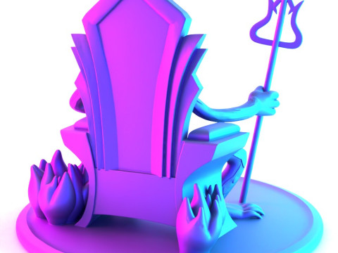3D Printing Devil from Cup Head toy Model 3D
