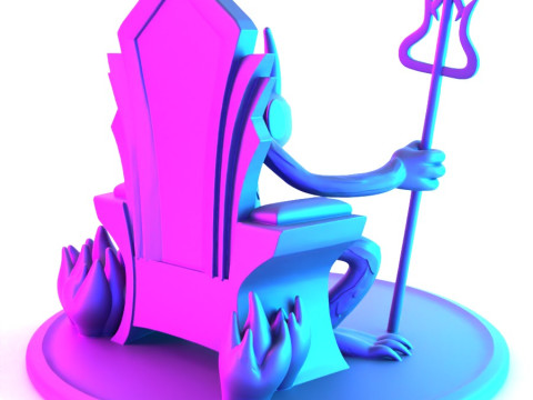 3D Printing Devil from Cup Head toy Model 3D