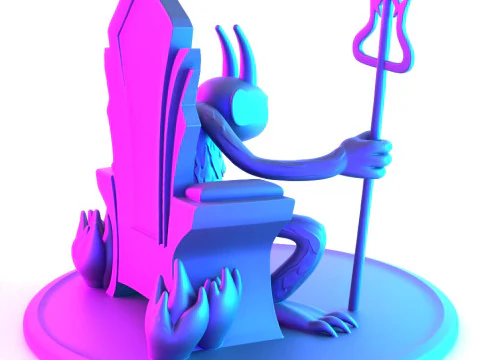 3D Printing Devil from Cup Head toy 3D Model