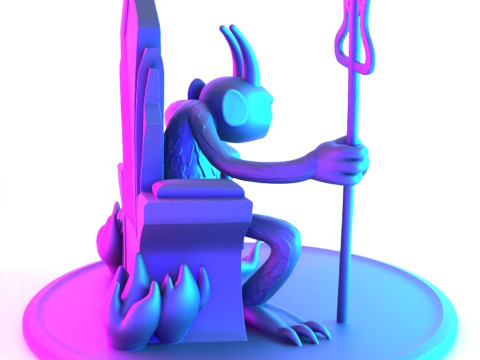 3D Printing Devil from Cup Head toy Model 3D