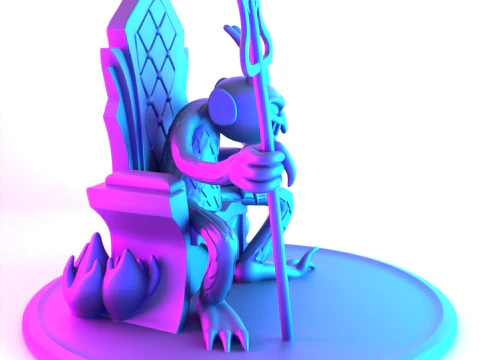 3D Printing Devil from Cup Head toy 3D Model