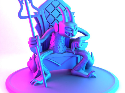 3D Printing Devil from Cup Head toy Model 3D