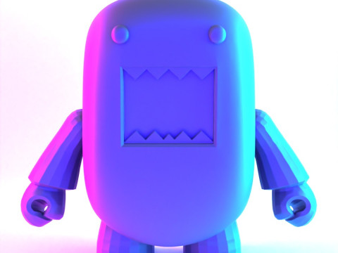 3D Printing Pink Domo toy 3D Modell