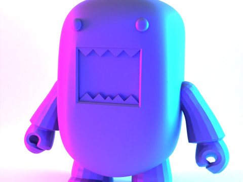 3D Printing Pink Domo toy 3D Modell