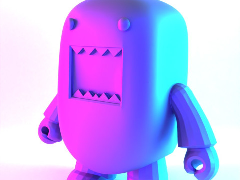 3D Printing Pink Domo toy 3D Modell