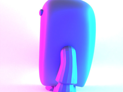 3D Printing Pink Domo toy 3D Modell