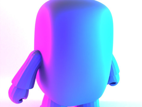 3D Printing Pink Domo toy 3D Modell