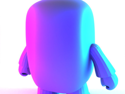 3D Printing Pink Domo toy 3D Modell