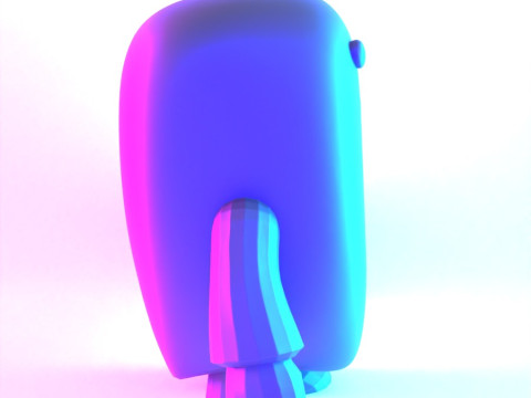 3D Printing Pink Domo toy 3D Modell