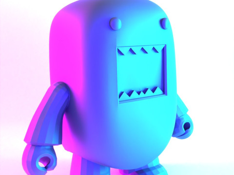 3D Printing Pink Domo toy 3D Modell