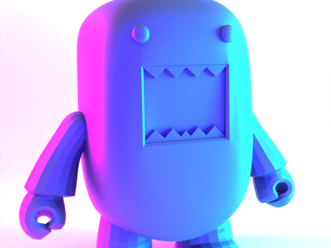 3D Printing Pink Domo toy 3D Modell
