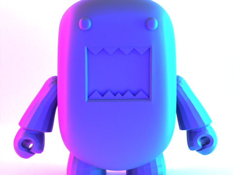 3D Printing Pink Domo toy 3D Modell