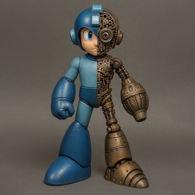3D Printing Megaman Mecha toy 3D Modell .c4d .max .obj .3ds .fbx .stl .blend 
