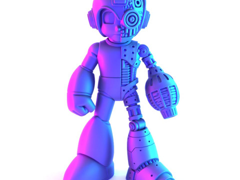 3D Printing Megaman Mecha toy 3D Modell