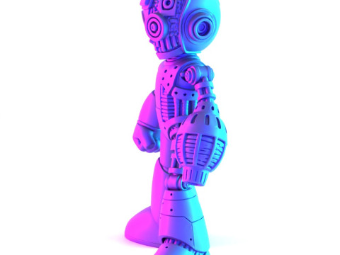 3D Printing Megaman Mecha toy 3D Modell