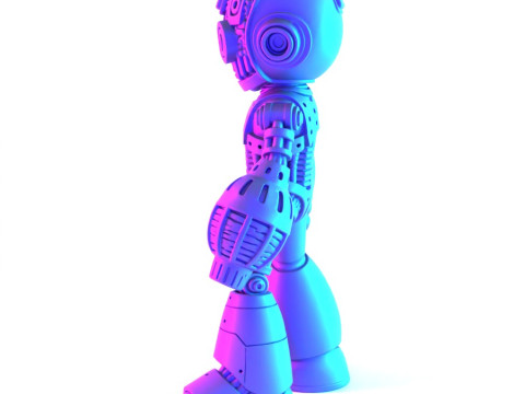 3D Printing Megaman Mecha toy 3D Modell