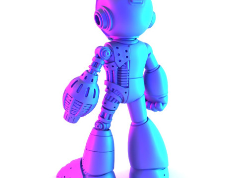 3D Printing Megaman Mecha toy 3D Modell