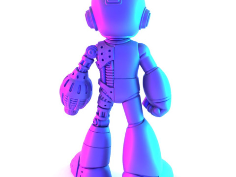3D Printing Megaman Mecha toy 3D Modell