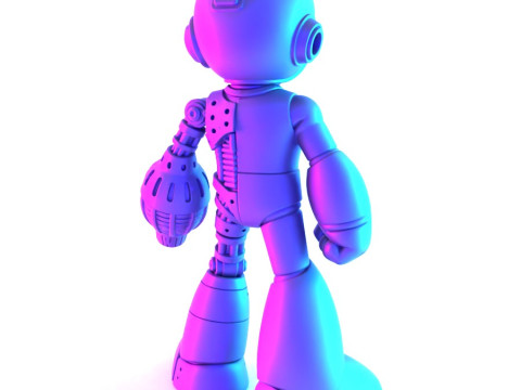 3D Printing Megaman Mecha toy 3D Modell
