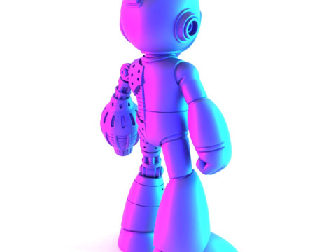 3D Printing Megaman Mecha toy 3D Modell