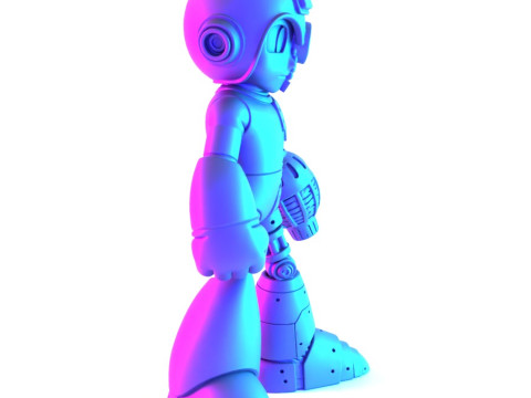 3D Printing Megaman Mecha toy 3D Modell