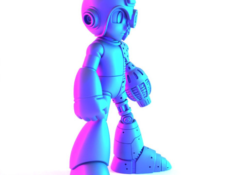 3D Printing Megaman Mecha toy 3D Modell