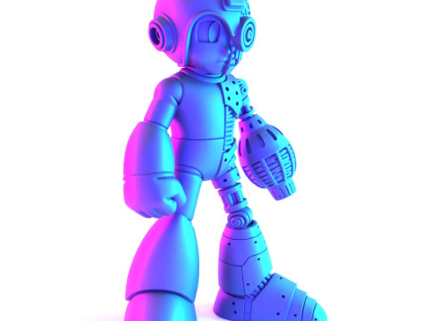 3D Printing Megaman Mecha toy 3D Modell