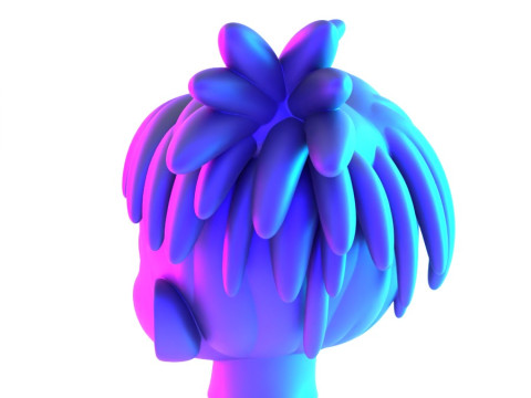 3D Printing XXXTENTACION anime style bust heartbreak toy 3D Modell