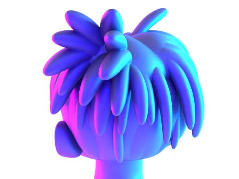 3D Printing XXXTENTACION anime style bust heartbreak toy 3D Modell