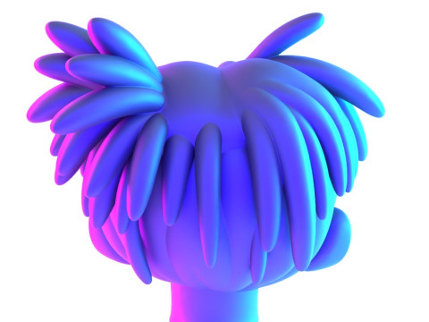 3D Printing XXXTENTACION anime style bust heartbreak toy 3D Modell