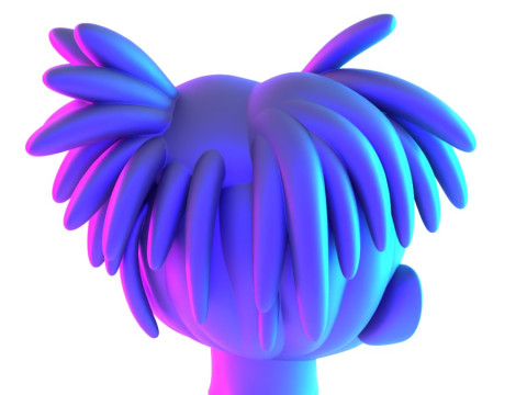 3D Printing XXXTENTACION anime style bust heartbreak toy 3D Modell