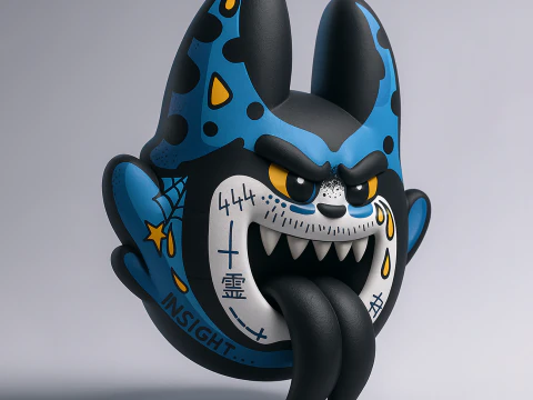 Stampa 3D Boo Cell Tattoo dal giocattolo Mario Bros Modello 3D