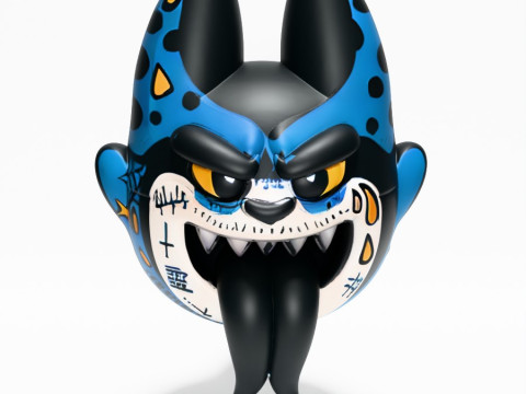 3D Printing Boo Cell Tattoo from Mario Bros toy 3D Model