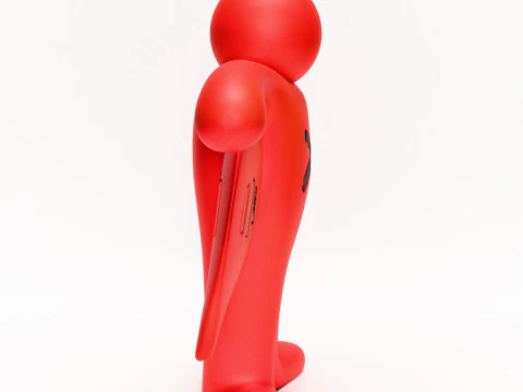 3D Printing Keith Haring Flying Devil Red toy 3D Model