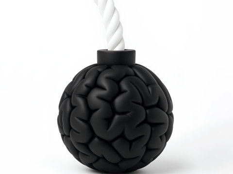 3D Printing Bomb Brain Style toy 3D Модель